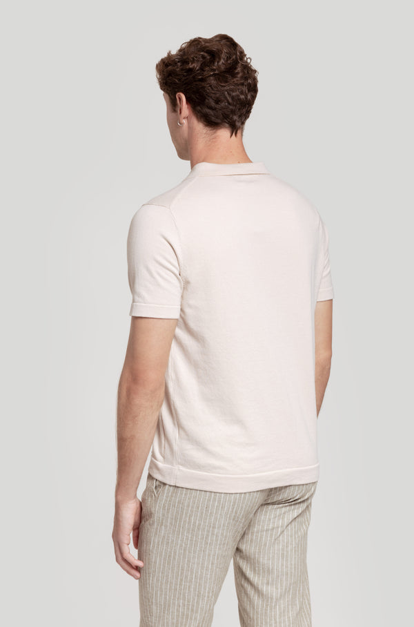 Polo Punto Cuello Beig