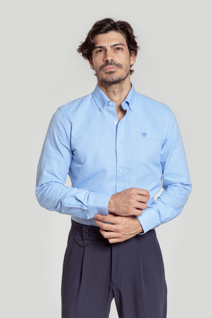 Camisa Modern Fit Celeste