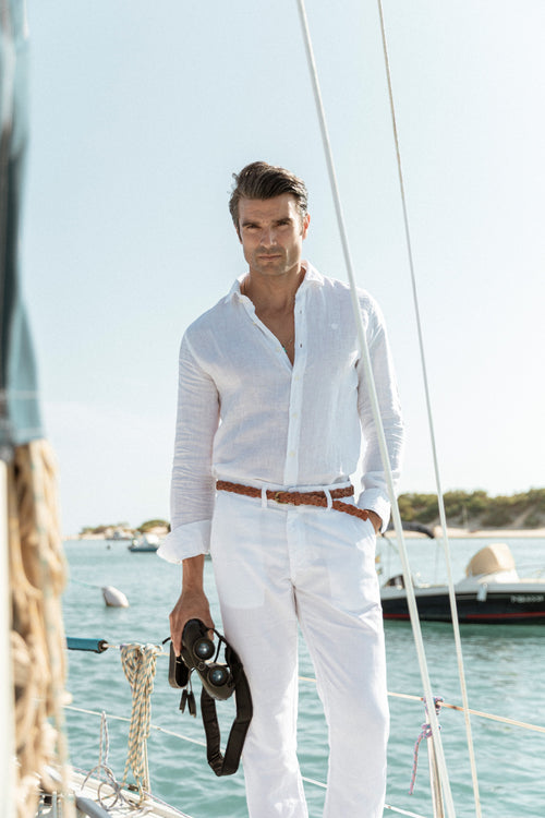 Camisa Lino Blanca