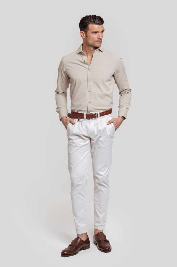 Camisa Lavada Beig