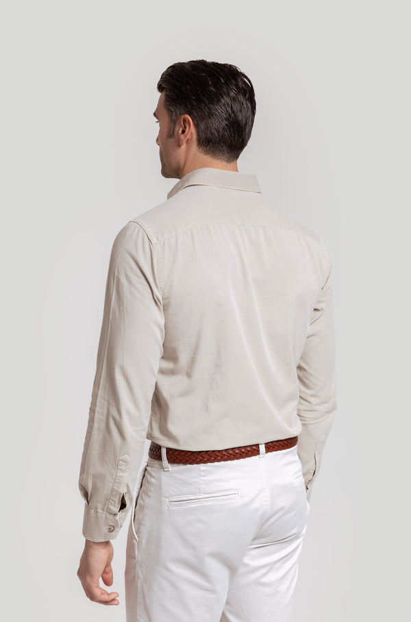 Camisa Lavada Beig