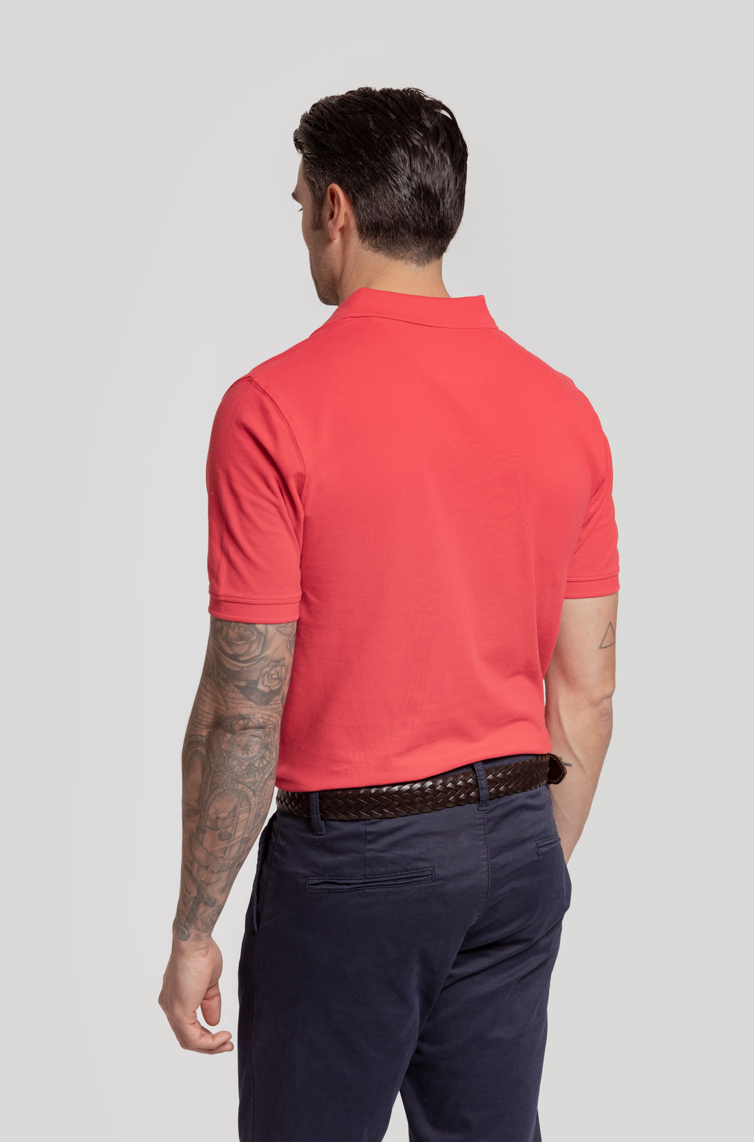 RED DENIM POLO