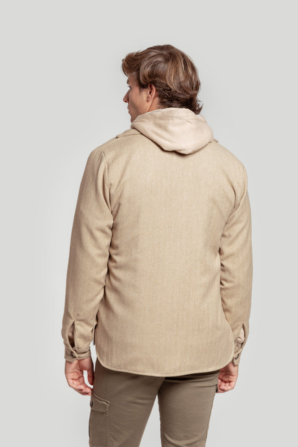 Parka Bolsillos Camel