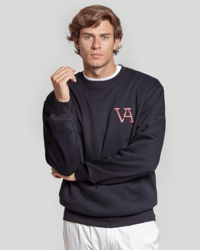 Navy Ethnic Sweatshirt - Roots