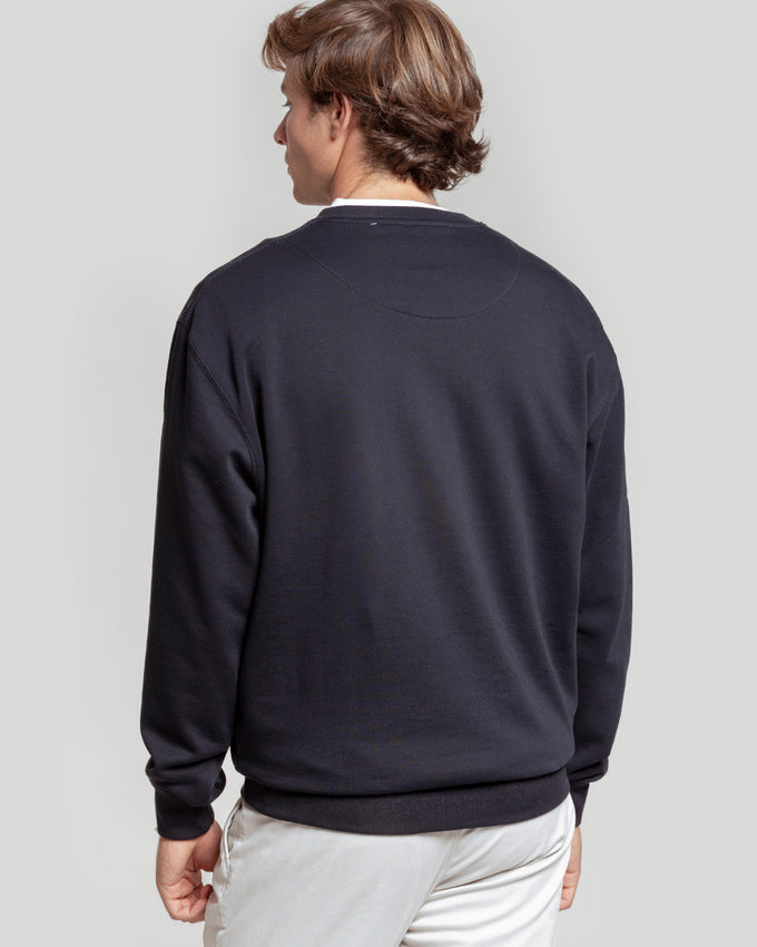 Navy Ethnic Sweatshirt - Roots