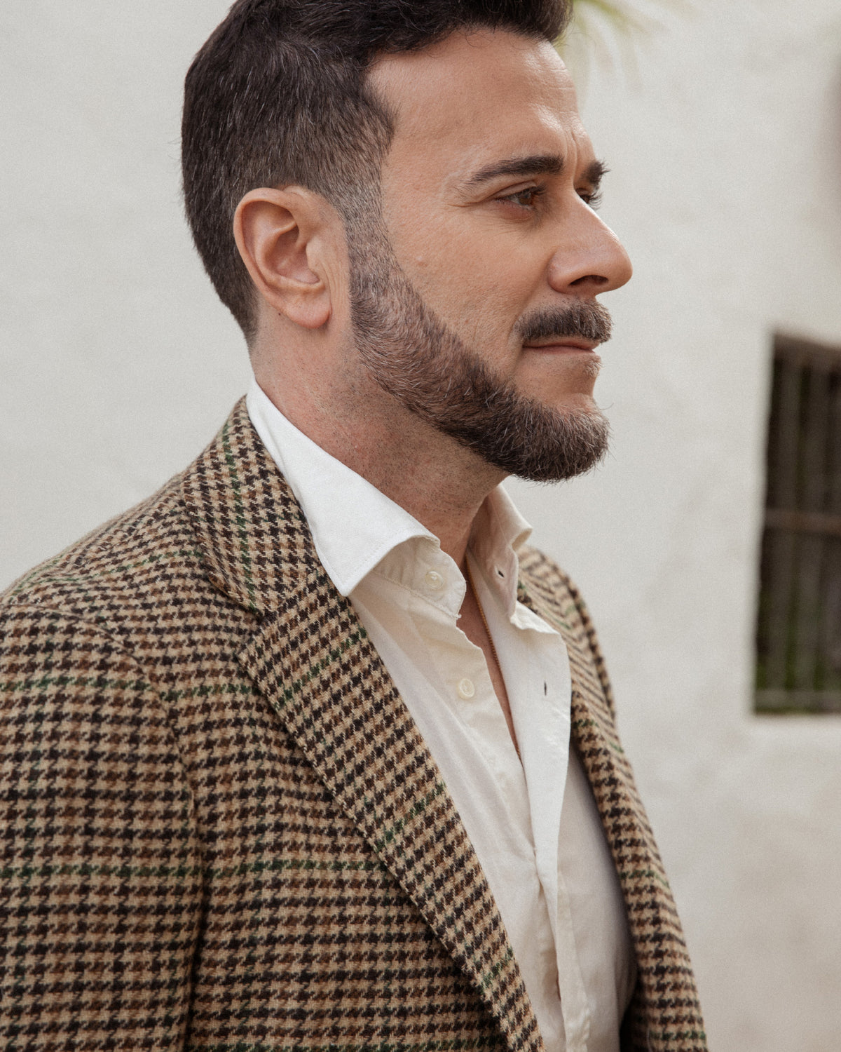 Blazer Xadrez Camelo