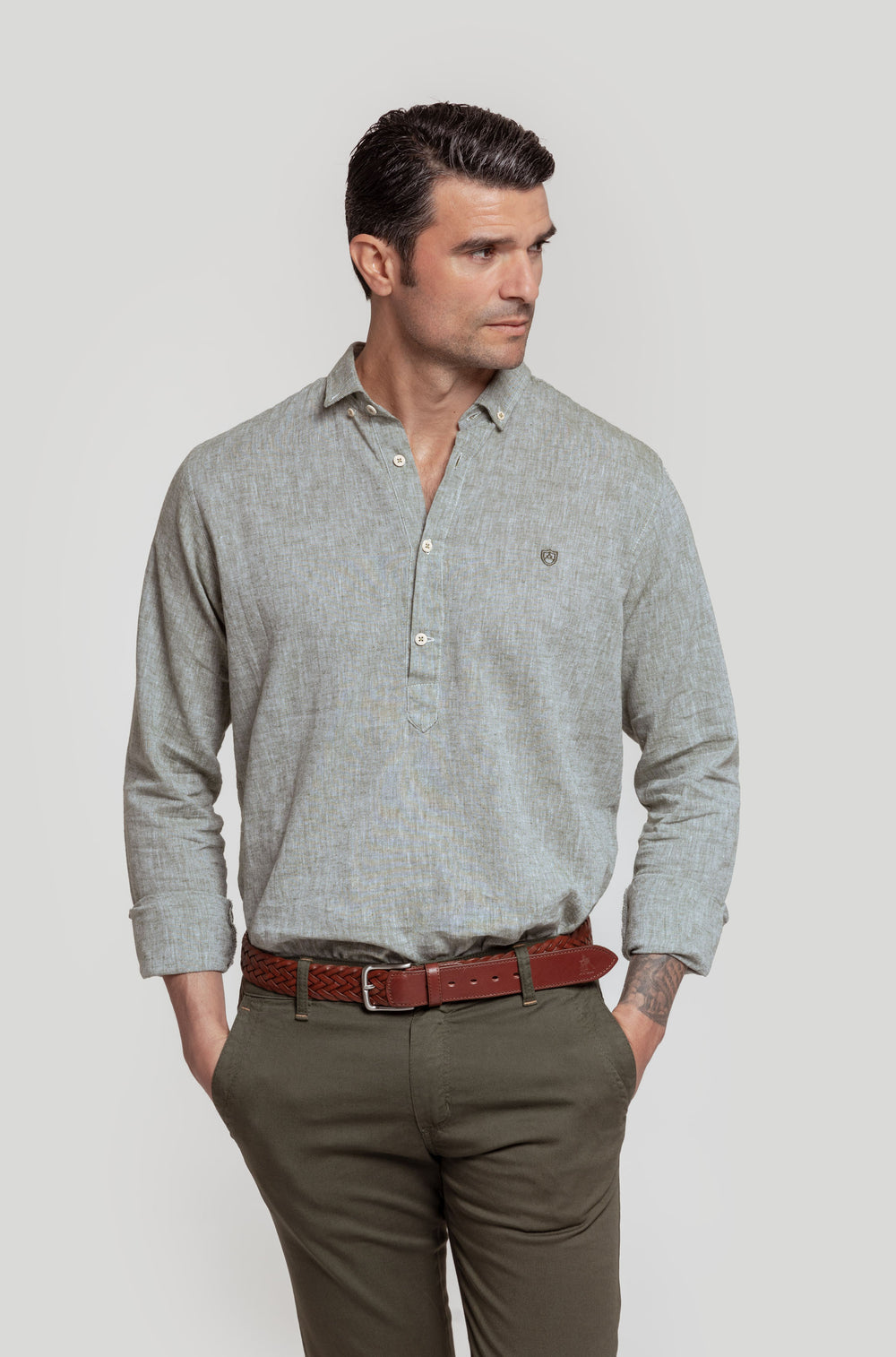 Camisa Polera Kaki