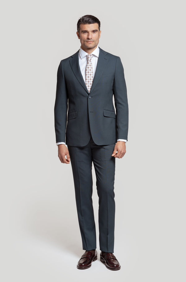 Traje Ojo De Perdiz Petroleo