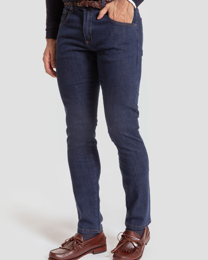 Pantalon Vaquero Slim Fit Piedra - Raíces