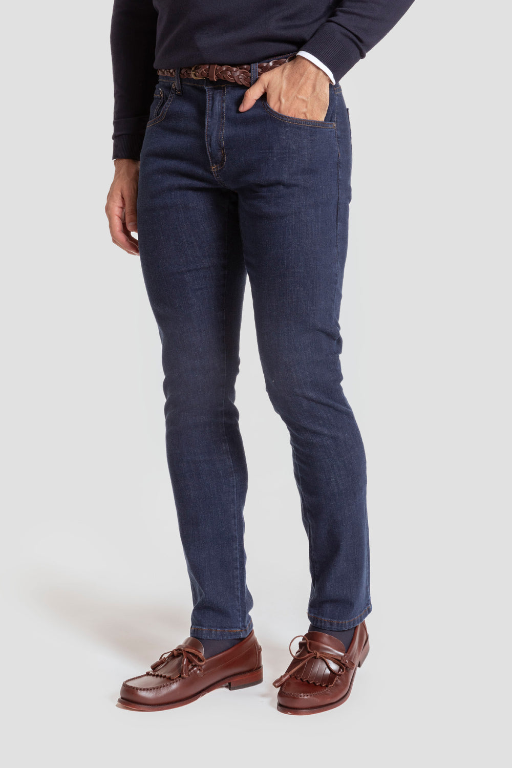Pantalon Vaquero Slim Fit Piedra