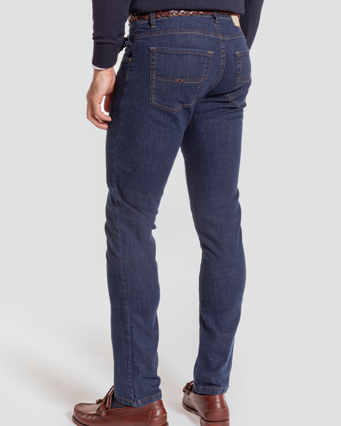 Pantalon Vaquero Slim Fit Piedra - Raíces