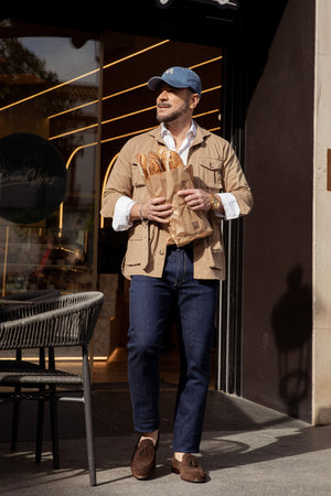 Vaquero Regular Azul Oscuro