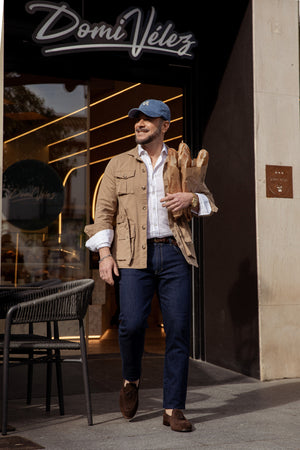 Vaquero Regular Azul Oscuro