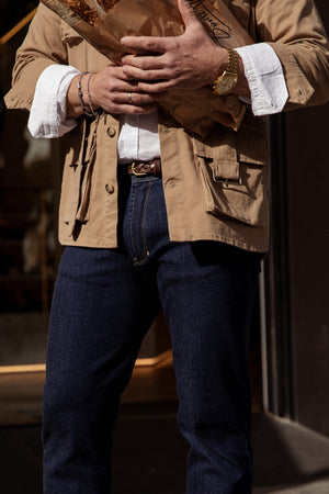 Vaquero Regular Azul Oscuro