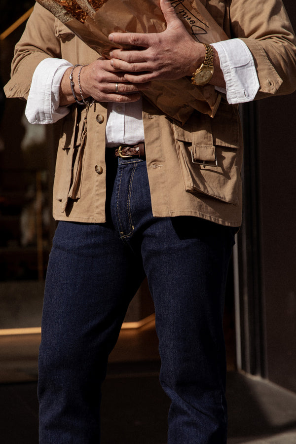 Vaquero Regular Azul Oscuro