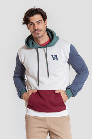 Sudadera Gorro Tricolor Blanco - Legado