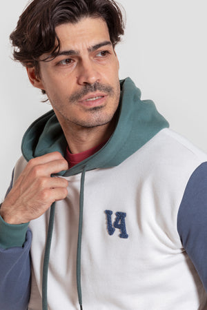 Sudadera Gorro Tricolor Blanco - Legado