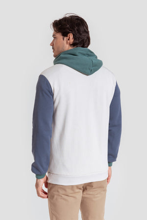 Sudadera Gorro Tricolor Blanco - Legado