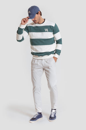 Sudadera Raya Ancha Menta - Legado