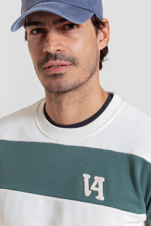 Sudadera Raya Ancha Menta - Legado
