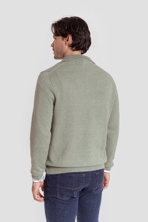 Jersey Cuello Cremallera Hoja - Raíces