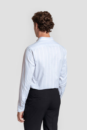 Camisa Rayas  Celeste