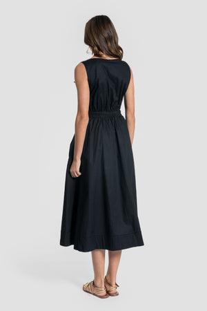 Vestido Cinturón Negro