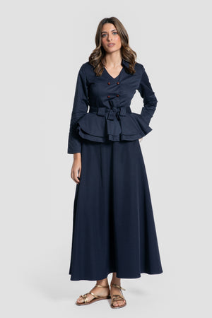 Chaqueta Peplum Marina