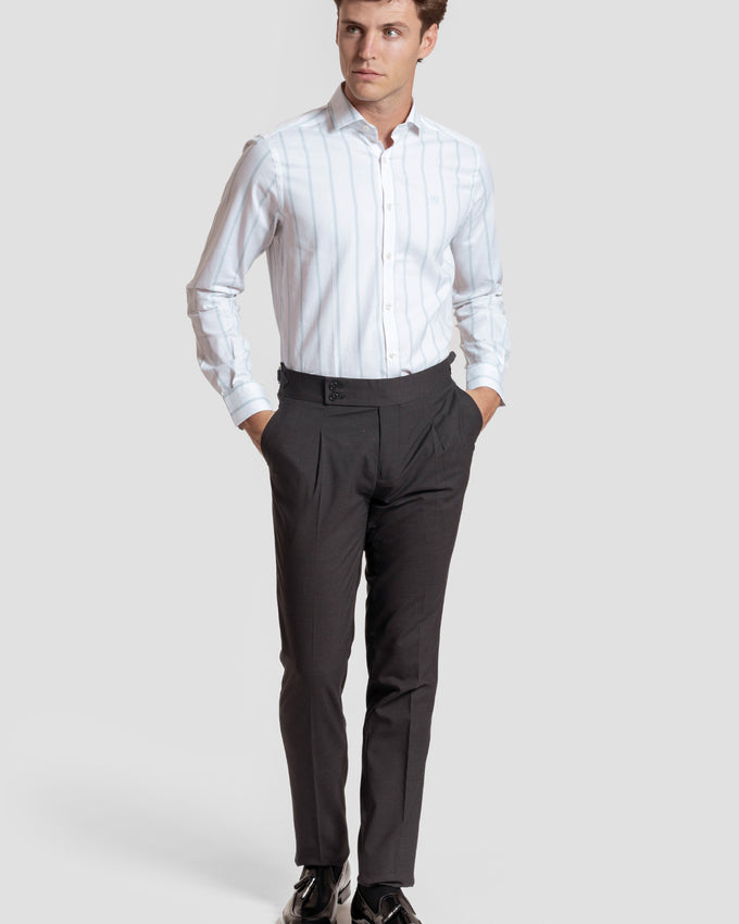 Camisa listrada branca