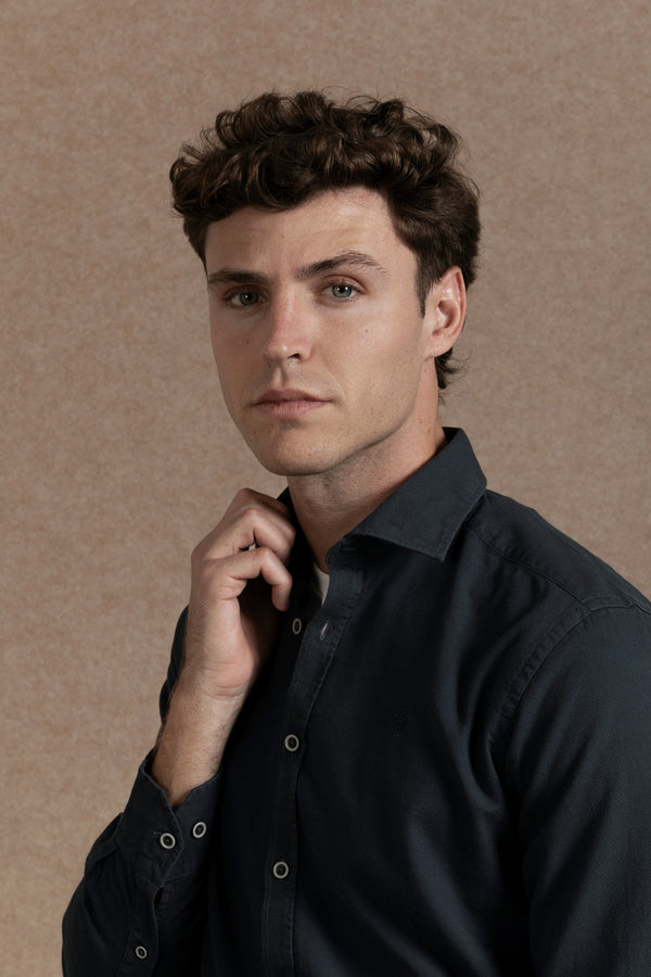 Camisa Estructura Marino