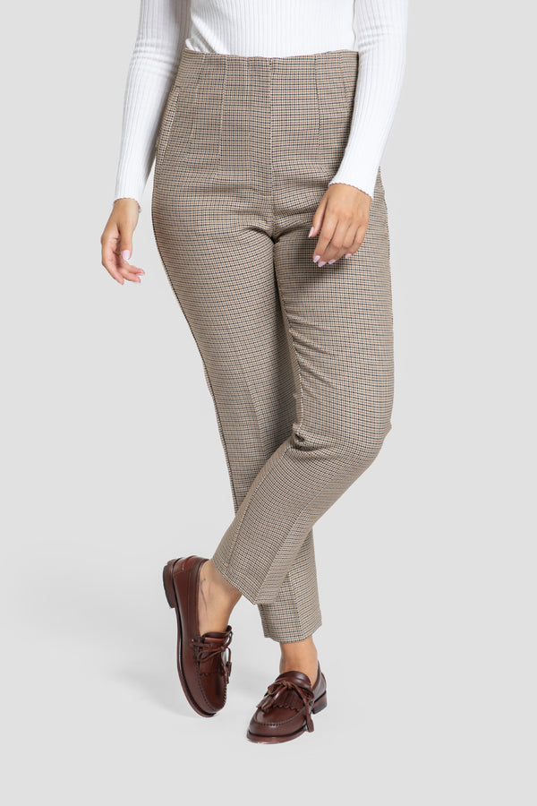 Pantalon Pata De Gallo Camel
