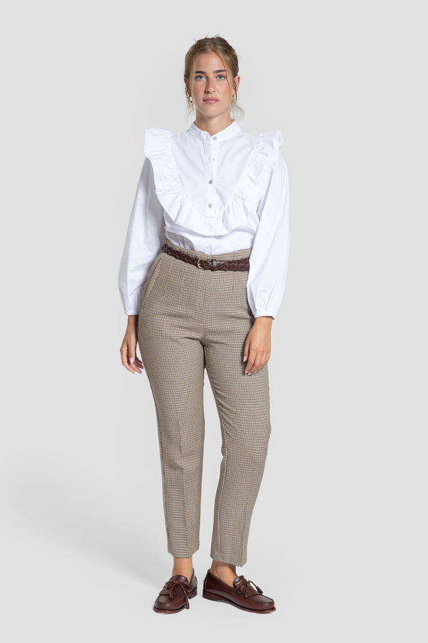 Blusa Volante Blanca