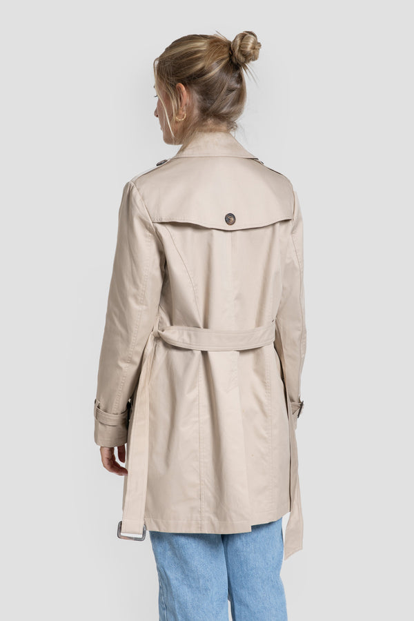 Gabardina Larga Camel