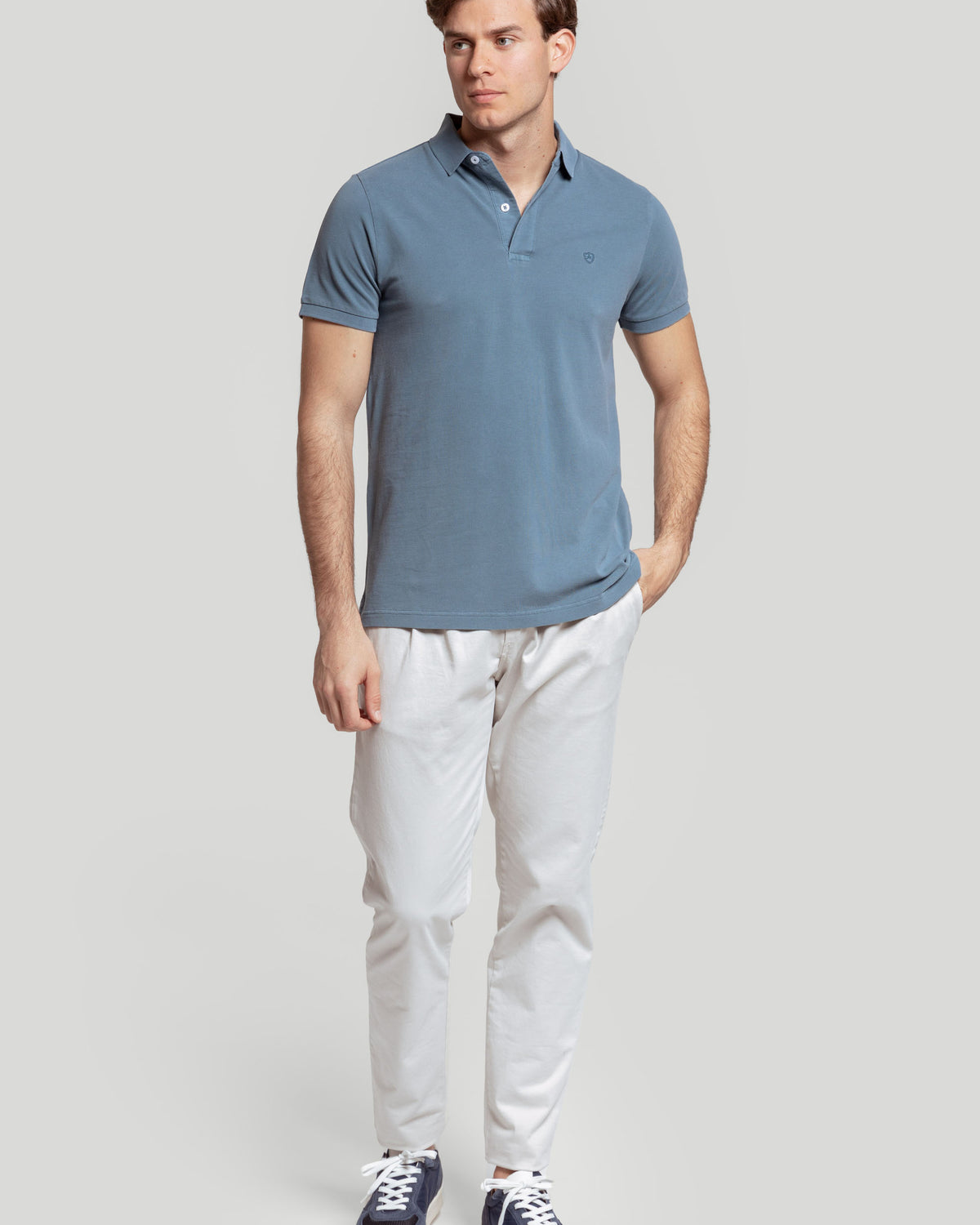 Polo Lavado Azul