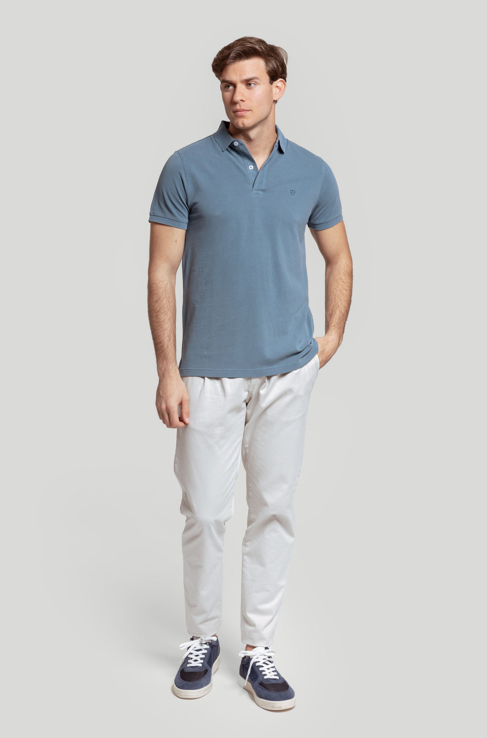 Polo Lavado Azul