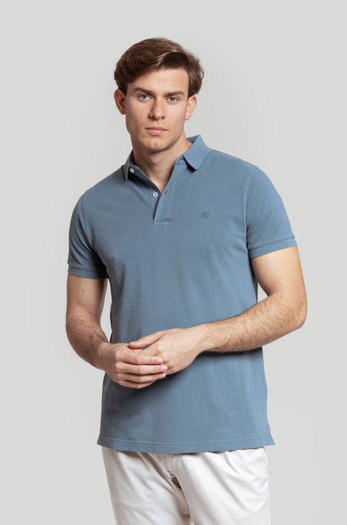 Polo Lavado Azul