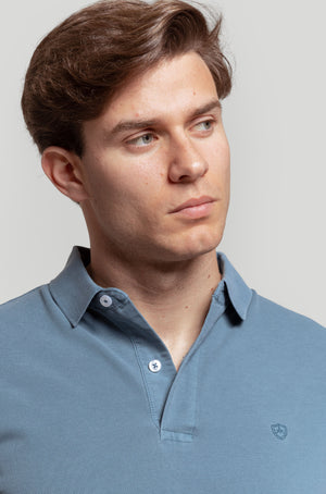 Polo Lavado Azul