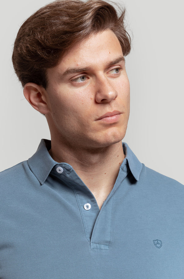 Polo Lavado Azul