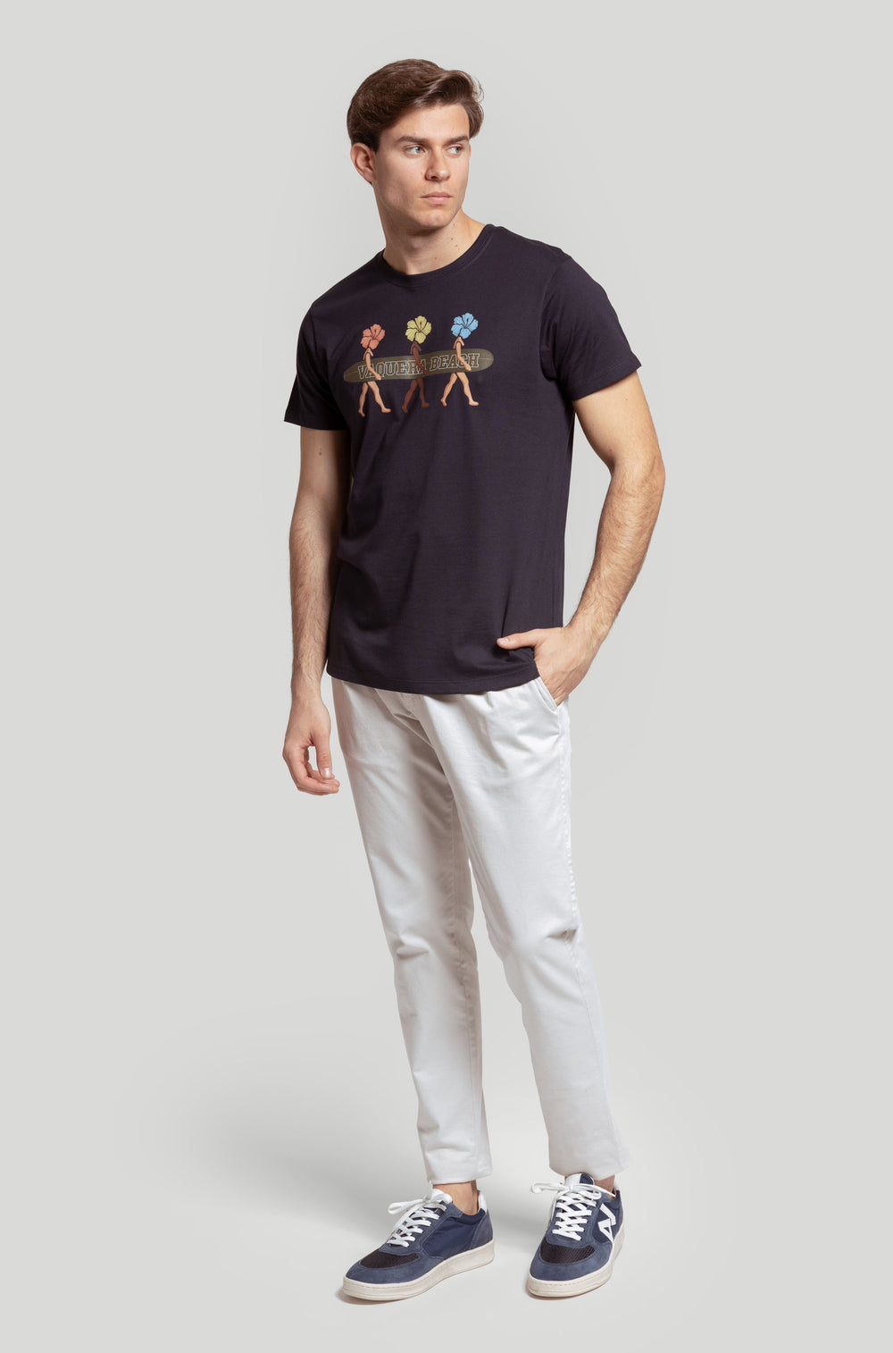 Camiseta Beach Marino