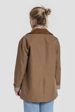 Chaqueta Bolsillo Pana Camel