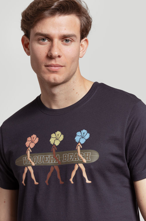 Camiseta Beach Marino