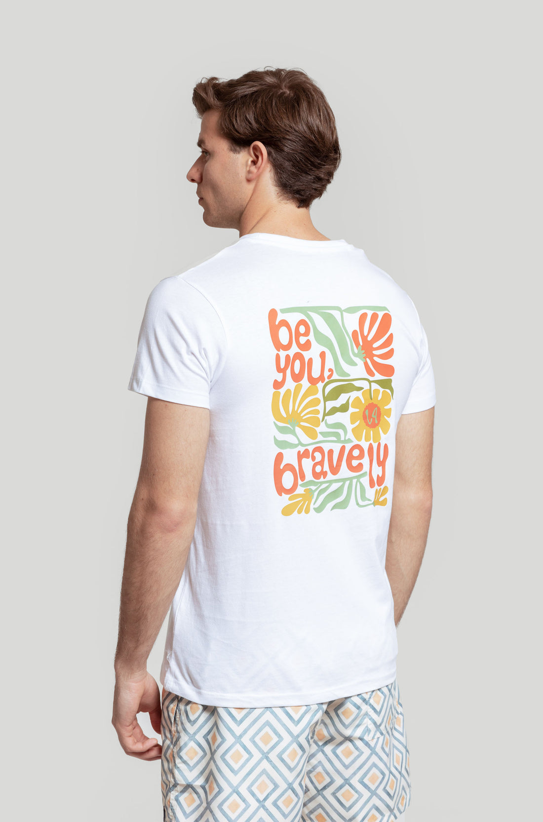 Camiseta Be Yuo Bravely Blanco