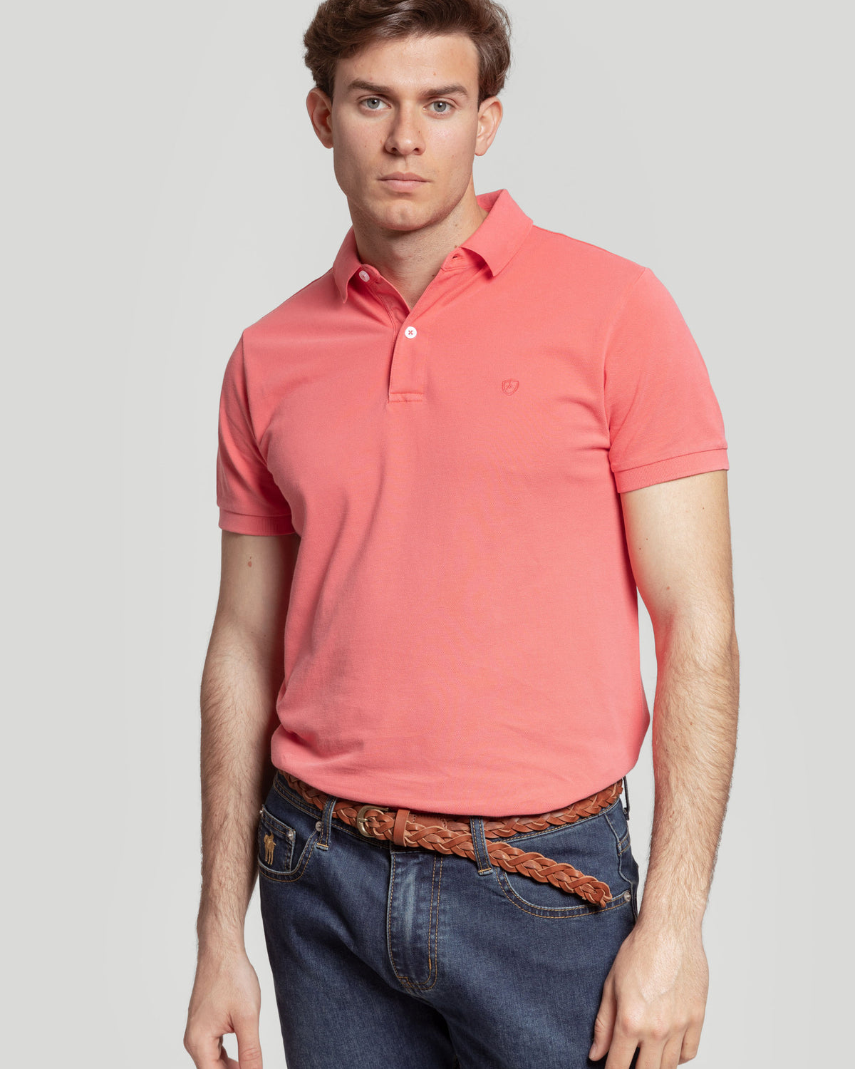 Polo Lavado Coral