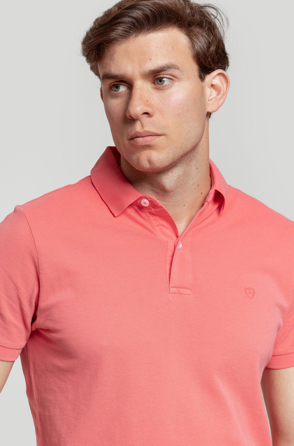 Polo Lavado Coral