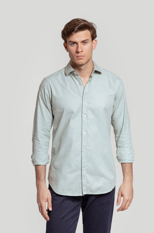 Camisa Estructura Verde Agua