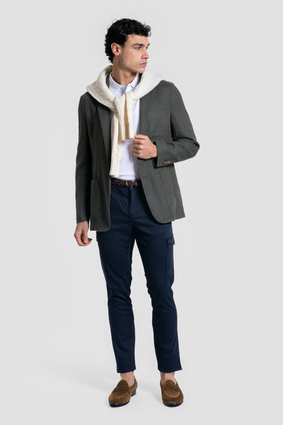 Blazer de Linho Desportivo Caqui