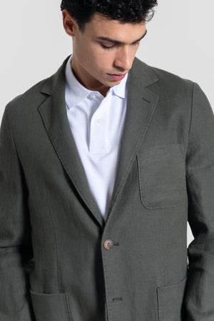 Americana de Lino Sport Kaki