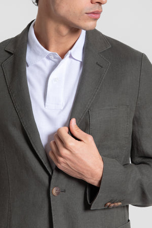 Americana de Lino Sport Kaki