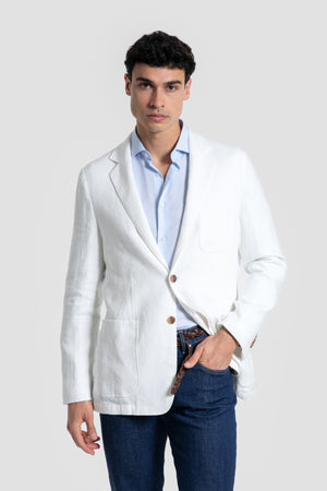 Americana de Lino Sport Blanca