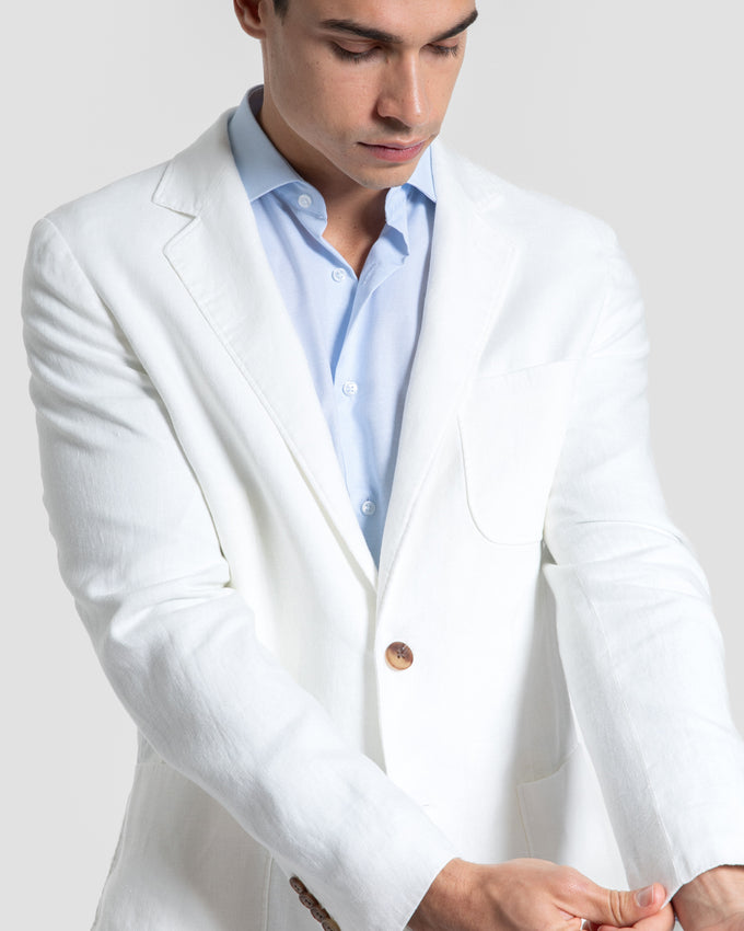 Americana de Lino Sport Blanca